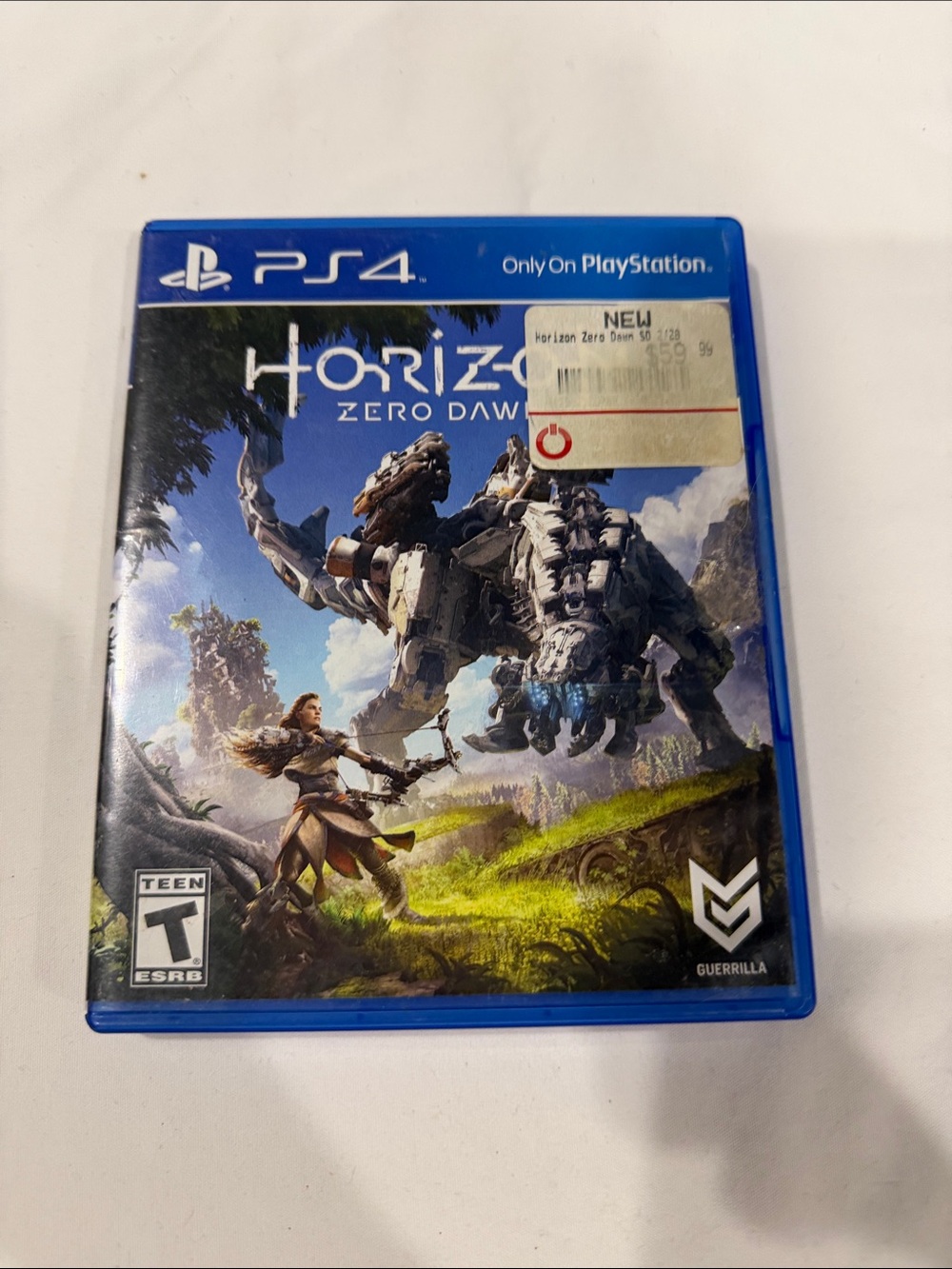 Sony PS4 Horizon Zero Dawn – Blue Case with Multicolor Cover Art